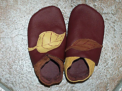 Ein Herbstblatt glatt